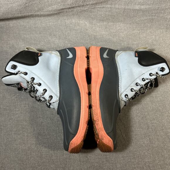 Nike ACG Rain Boots Womens Size 7 Lunarstorm Zip up Ultra Light Blue Coral - Picture 8 of 12